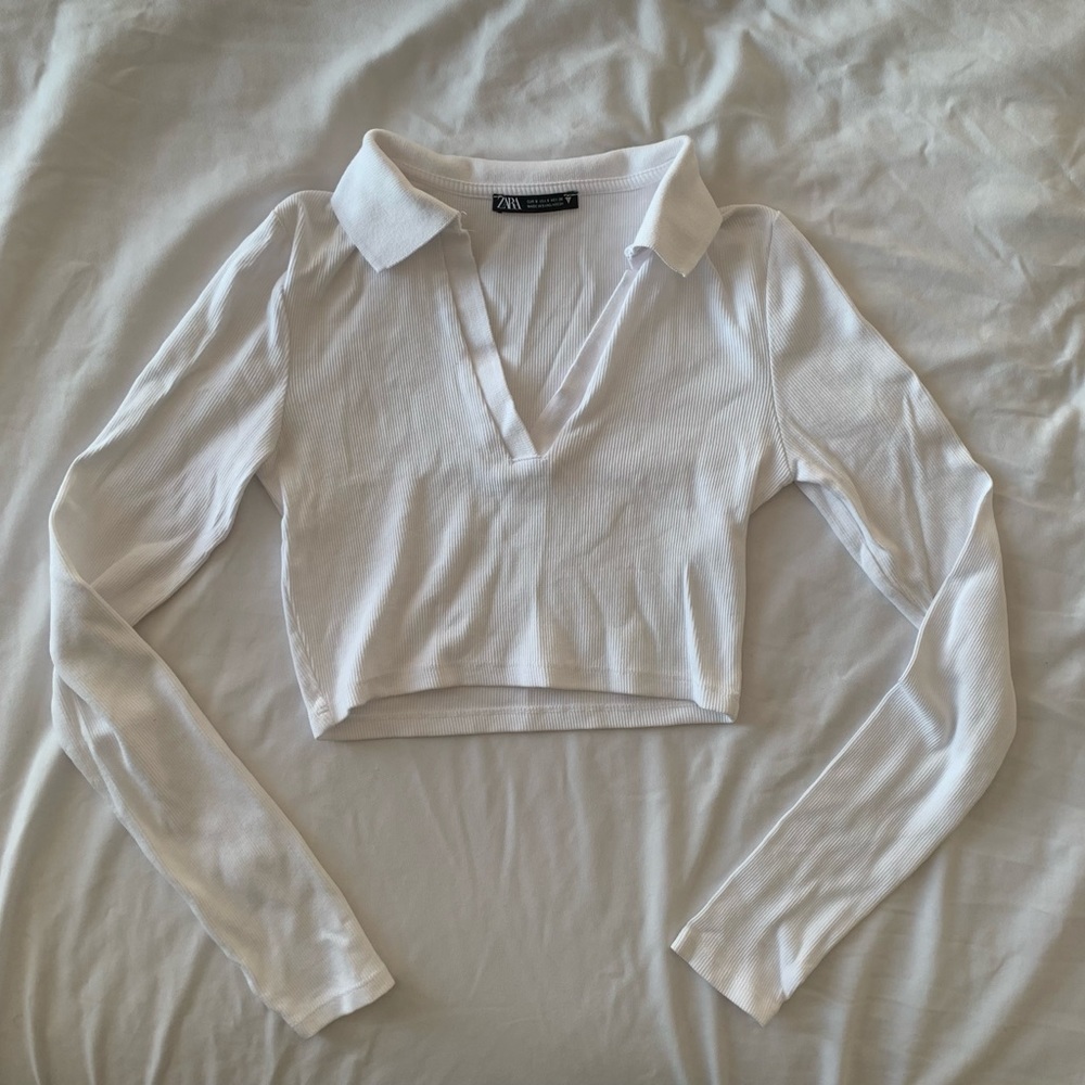 Zara long sleeves crop top